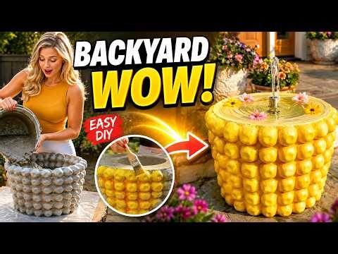 Easy DIY Garden Decor Ideas That Will Transform Your Backyard 🌿#diy