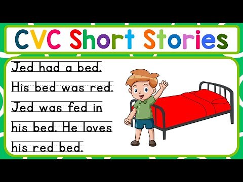 English Short Story | CVC Short Stories with Comprehension Check ✅️