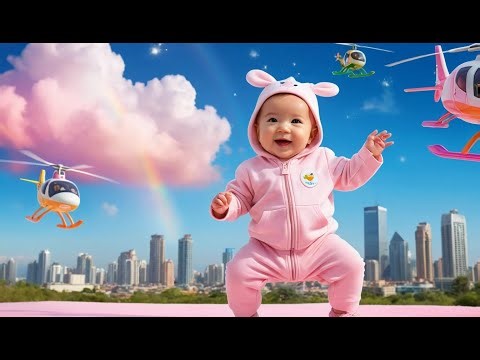Helicopter Spin Dance | Spinning Helicopter Action Song for Kids