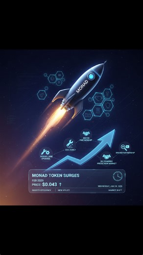 🚀 Monad Token Surges on Upgrade & Partnership News 🔑 Why MON Is Pumping Today - MONAD_NINE Upgrade Incoming (Feb 2026) 🔧 Boosts efficiency, predictability & scalability → strong confidence from investors. - Brevis Partnership Announced 🤝 Launching a ZK-powered prediction market using social media attention data → new utility for MON. - Market Sentiment Shift 📈 Despite bearish risks, MON bounced back from support at $0.027, eyeing breakout near $0.043. | Coin Intel Hub