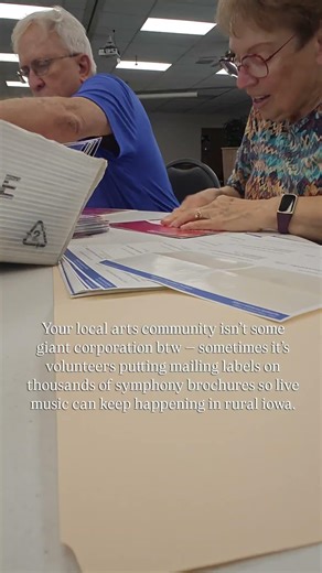 When we say the local arts community is carrying culture on their backs...