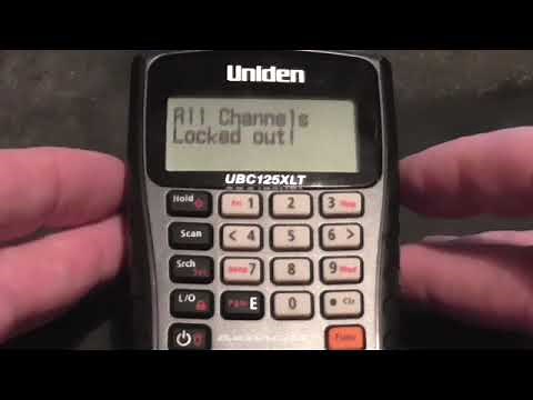 Uniden UBC125XLT Scanner - scan mode all locked !