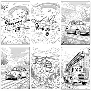 25 Printable Vehicles Coloring Pages for Kids – Instant PDF Download - Etsy UK