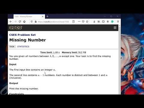 PYTHON Missing Number - CSES Introductory Problems #2
