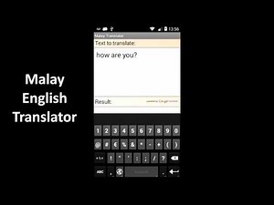 Malay English Translator