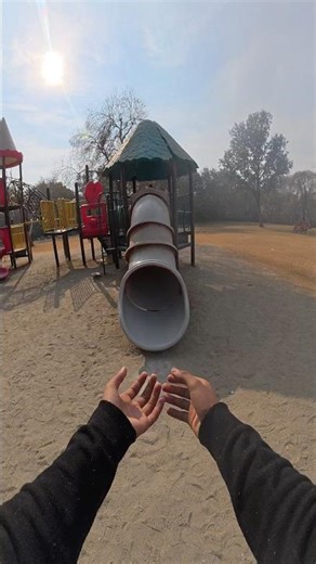 Playground parkour PoV #playground #amusementpark #themepark #fun