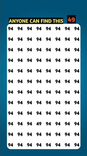 Find the Odd One Out | Only Genius Can Spot 49 in This Puzzle | Number IQ Test 2025 | #numbersgame