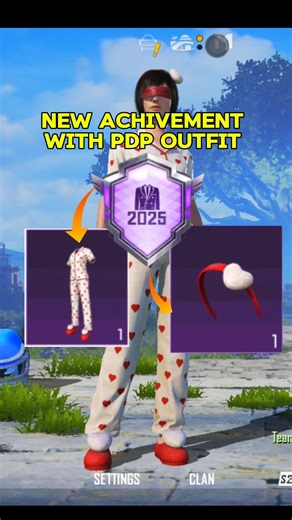 complete New Achievement mission ( 2025 fashion icon) Get Free New PDP permanent outfit