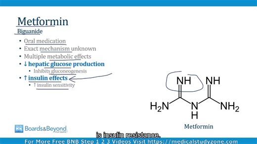 [内分泌学|糖尿病药物治疗⭐]-[Endocrinology|Diabetes Treatment]-(BNB Step2/3|043)