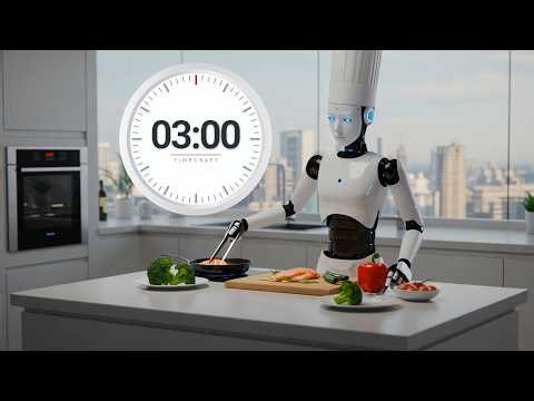 3 Minute Cooking Timer 🤖 Kitchen Countdown | Perfect for Quick Cooking | Timecraft