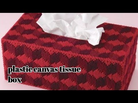 How to make plastic canvas tissue box || Diy | tissue box cover