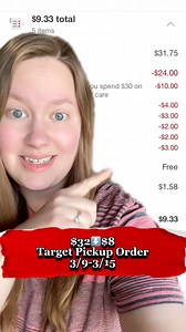 22K views · 95 reactions | Target Pickup Order! $32⬇️$83/9-3/15 This can be done in store, curbside, or ship to home! Go score! #targetcouponing #targetdeals #howtocoupon #learntocoupon #howtosavemoney #couponingforbeginners #easycoupondeals | CouponswithMary | Facebook