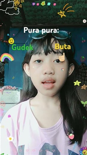 pura pura gudek atau pura pura buta ya ?