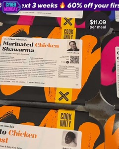1.8K views | Claim Your Cyber Monday Offer NOW Skip the grocery store, prep and dishes. Get meals from award-winning chefs delivered weekly to your door. | CookUnity | Facebook