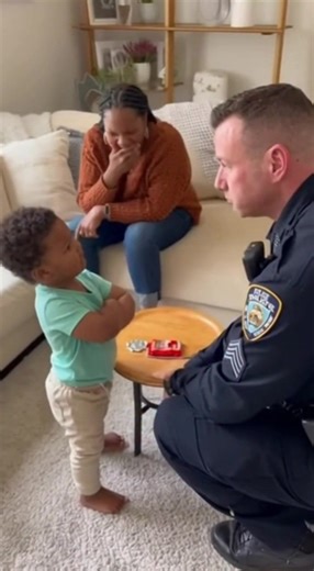 22K views · 43 reactions | Adorable Standoff with a Cop! Adorable Standoff with a Cop! #fblifestyle #AI Generated using Kling AI . . . (For entertainment purposes only. Consult professionals if guidance on activities is presented. No brand affiliation is implied if any are shown. If inspired by true events, creative adaptations may be included. Content may include public footage.) | Fabiosa Belle | Facebook