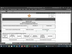 TUTORIAL BITACORA MENSUAL ETAPA PRODUCTIVA SENA