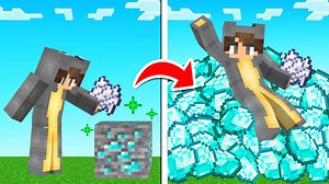 Using BONEMEAL To CLONE DIAMONDS! (Minecraft) | Slogo livestream