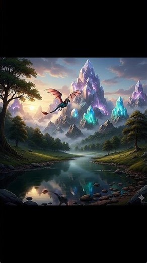 Magical Dragon Flight Scene #dragon #fantasy #animation