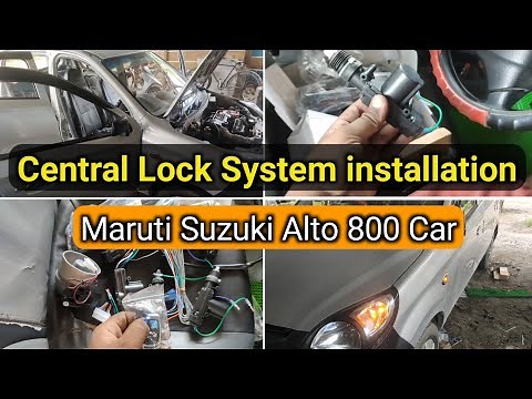 How to install Central Locking System in car | Maruti Suzuki Alto 800 Car Central Lock installation