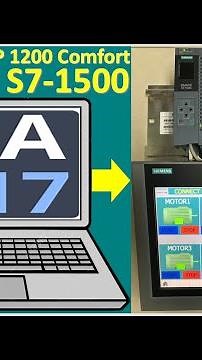 HMI TP 1200 Comfort connect with PLC S7-1500 (Short video)