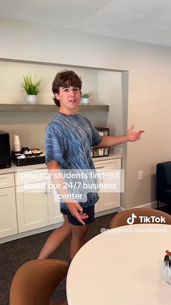 Have you seen our new business center? Schedule a tour today and find your new favorite study spot! #spyglass #spyglassapartments #businesscenter #studyspot #uf #santafe @Colin Nechodom #gainesville #gainesvilleapartments