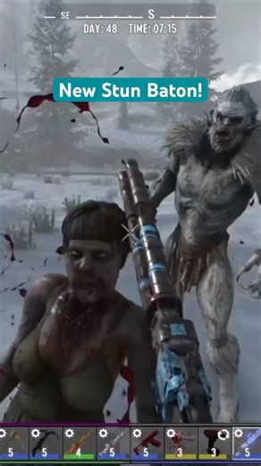 Stun Baton With Repulser Mod #7dtd #gaming #zombieshorts #survivalgame