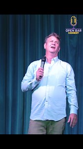 The stage lights are so bright for Buzz Sutherland that he’s starting to hallucinate! #fyp #explorepage #funny #funnyvideos | Open Bar Comedy