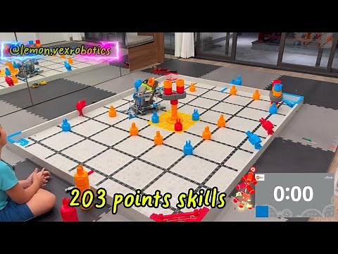 Full Driving Skills Run – 203 Points! | VEX IQ Mix & Match 2025–2026 🚀🤖