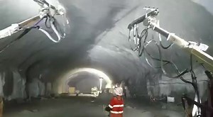 Applying Sprayed Concrete (Shotcrete) as the final lining by two robotic shotcrete machine (Normet Spraymec 8100 VC) in one of Sydney tunnel projects. Follow us at tunnel.engineering #shotcrete #sprayedconcrete #SCL #tunnelling #tunneling #sydney #sydneytunnel #tunnelengineering #tunnelengineer #tunnelengineeringuk #tunnelengineeringeurope #tunnelengineeringusa #tunnel #concrete #civilengineering #miningengineering #geotechnicalengineering #mechanicalengineering #natm #tunnelsydney #tunneleducat