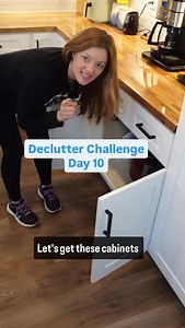 18 reactions · 8 comments | Day 10 of the 20 Days To Declutter Challenge: Lower Kitchen Cabinets and Drawers! ✨ Simplify and organize these spaces to make your kitchen more efficient. Grab your free declutter checklist by commenting the word "declutter" and I'll DM you the link. #declutter #thedailydiy #declutterchallenge | The Daily DIY | Facebook