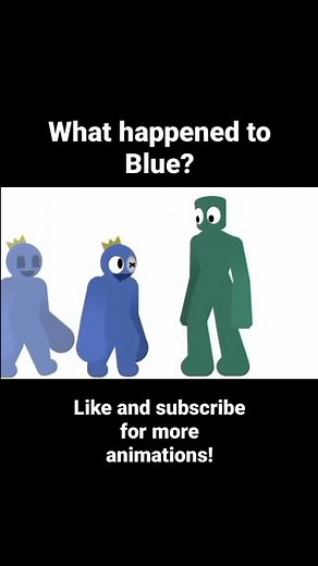 Rainbow Friends Blue and Green sad animation #shorts