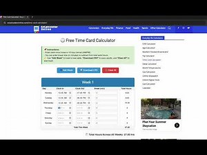 Free Time Card Calculator – The Smart, Simple, and Flexible Way to Track Your Work Hours
