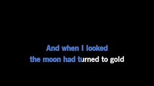 Karaoke Blue Moon - The Marcels - CDG, MP4, KFN - Karaoke Version