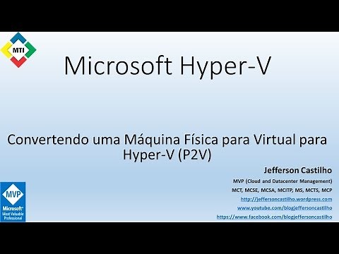 Convertendo uma Máquina Física para Virtual para Hyper V P2V