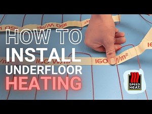 How to install UNDERFLOOR HEATING | Speedheat | electric underfloor heating