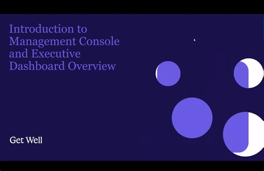 Introduction to Management Console and Executive Dashboard Overview