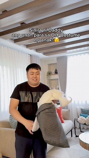 3.2M views · 84K reactions | Sinira talaga yung unan e! Para sa DIY Costume ng anak  Infairness... may talent 殺 Thank you Daddy sa effort mo! Happy si Cotton Candy Girl  | Life with Arquia | Facebook
