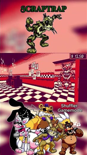 Shuffler gamemode and Scraptrap Reveal | Five Nights at Frickbear's 3 2.0 #fnaf #fnaffangame