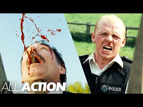 Simon Skinner Gets Impaled (Finale) | Hot Fuzz (2007) | All Action