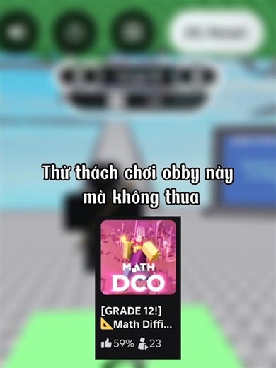 Take on the Math Obby Challenge in Roblox #roblox #obby #quiz