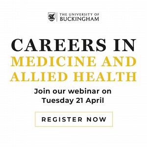 Want to learn more about a career in Professional Healthcare or Medicine? | The University of Buckingham