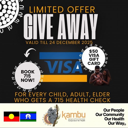 GET A 715 HEALTH CHECK - GET A $50 VISA GIFT CARD Now’s the time to...