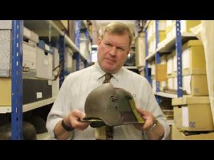 WW1 German Helmet Stahlhelm and Brow Plate Stirnpanzer - The Keep Military Museum