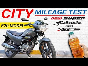 🚀Hero Super Splendor Xtec Mileage Test|Super Splendor Xtec Mileage Test| Super Splendor Mileage Test