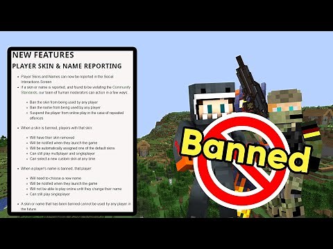 Your Minecraft Skin or Name can get Banned, Here is what You need to Know