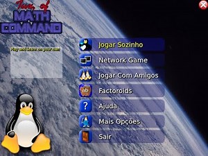 Tuxmath jogando em LAN