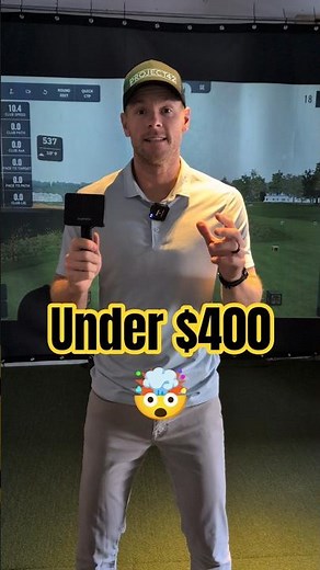 Budget golf launch monitor that actually tracks everything ⛳ #golfsimulators #launchmonitor #garmin