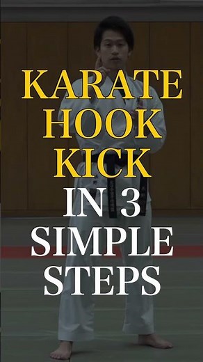 3 EASY STEPS FOR KARATE HOOK KICK/URA MAWASHI!!! #shorts