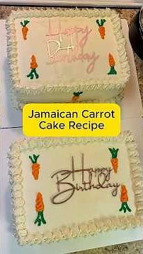 Jamaican Carrot Birthday cake with the most delicious cream cheese frosting. #rumcreamcheesefrosting