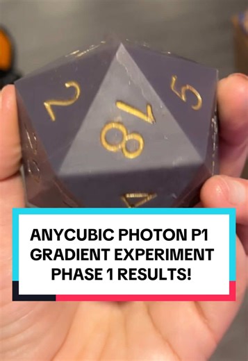 Gradient Experiment with Anycubic Photon P1 Results